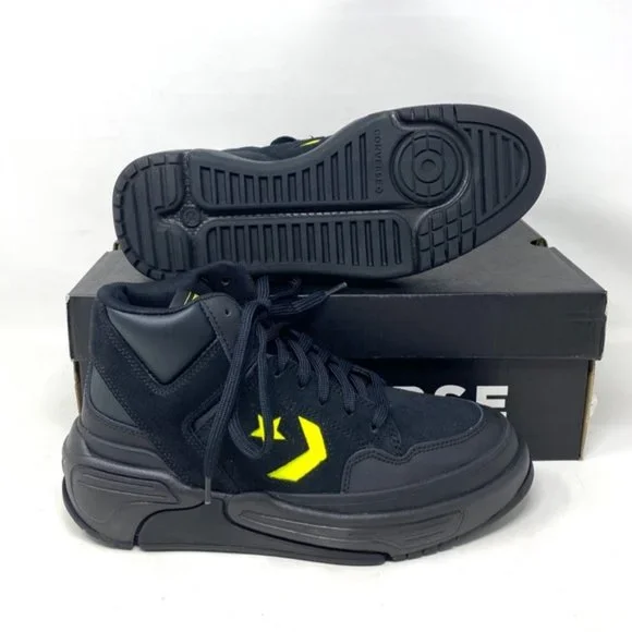 Converse Weapon CX Shoes Women Size Mid Top Black Leather Suede Sneakers A03230C - Picture 4 of 9